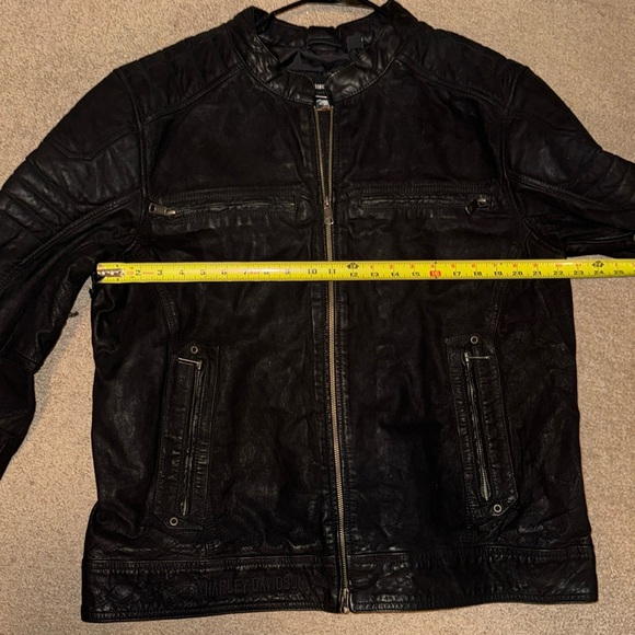 Harley Davidson Thornton Buffed Leather Jacket Size XL - Picture 11 of 13